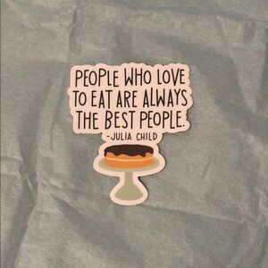 Quote Sticker with Cake Design